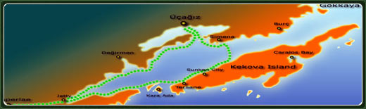Comment nous trouver > Carte de Kekova